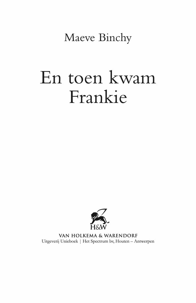 En toen kwam Frankie / druk 1