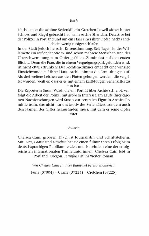 Totenfluss: Thriller