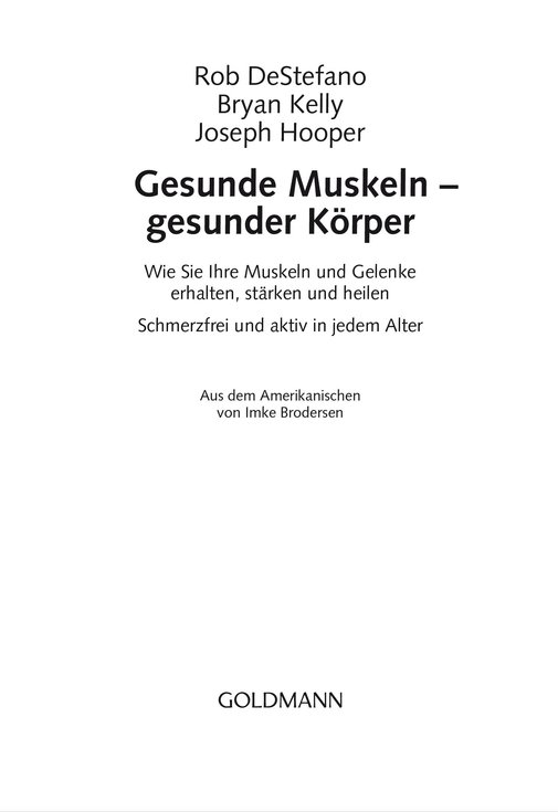 Gesunde Muskeln - Gesunder Koerper