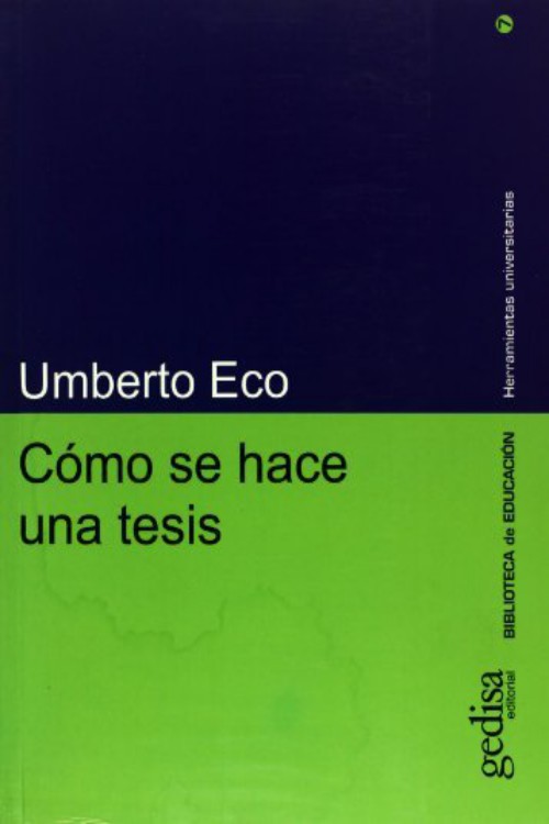 Cómo se hace una tesis