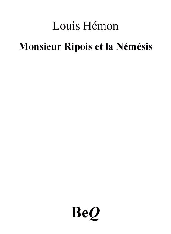 Monsieur Ripois et la Némésis