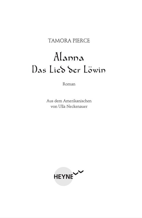 Alanna - Das Lied der Loewin