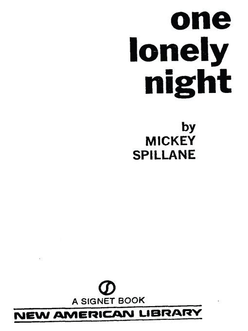 One Lonely Night