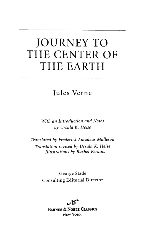 Journey to the Center of the Earth