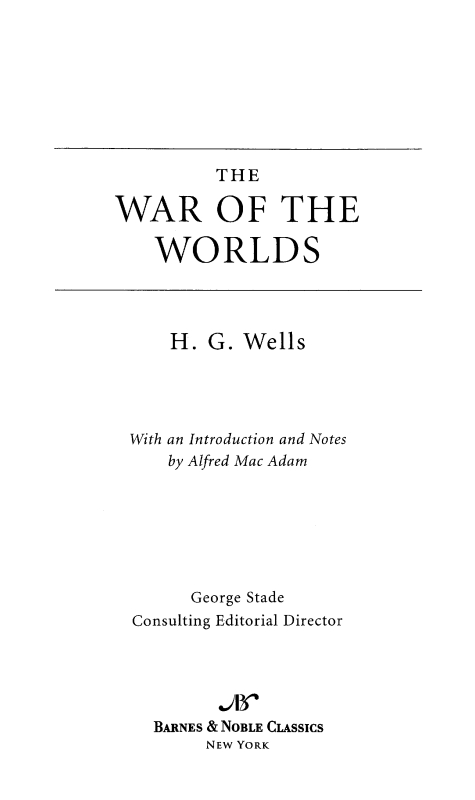 The War of the Worlds