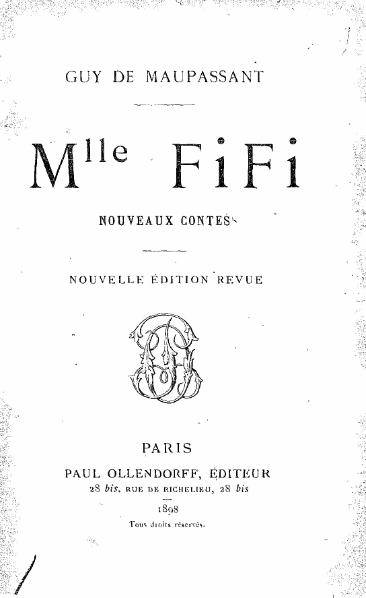 Mademoiselle Fifi – Édition illustrée